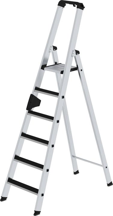 Produktbild Munk Stufen-Stehleiter einseitig begehbar mit clip-step 6 Stufen (Stehleiter, 340 cm)
