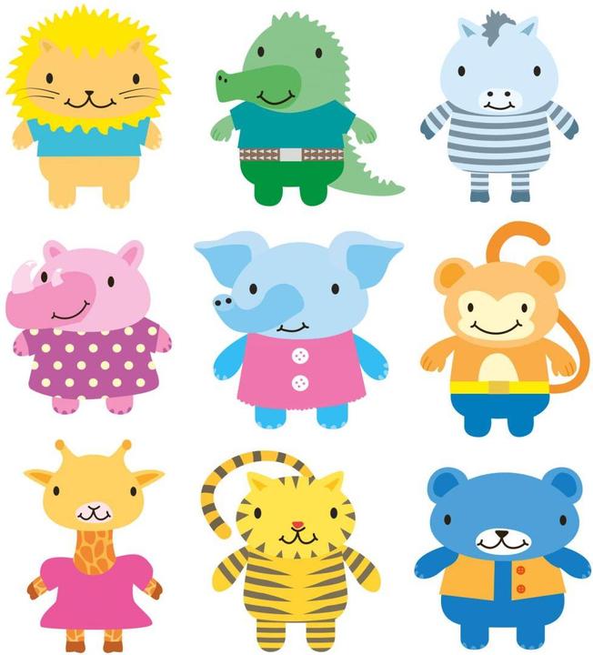 Produktbild Trenddeko Süsse Tiere (60 x 70 cm, 100 x 116 cm)