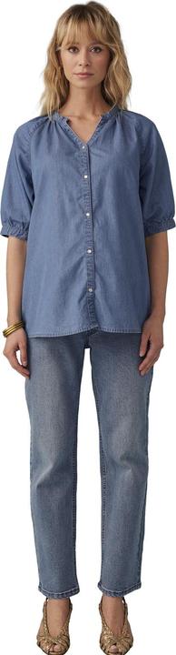 Image du produit Envie de Fraise Blouse de maternité à manches courtes en denim léger (46)