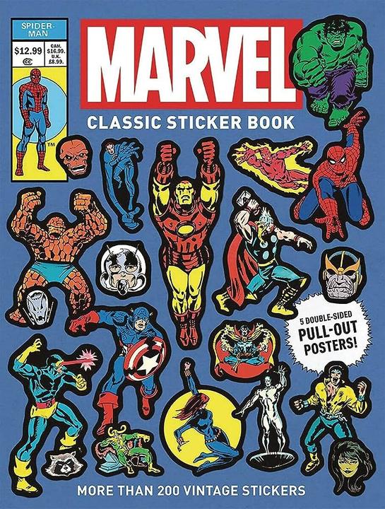 Actual product image Pokémon Marvel Classic Sticker Book