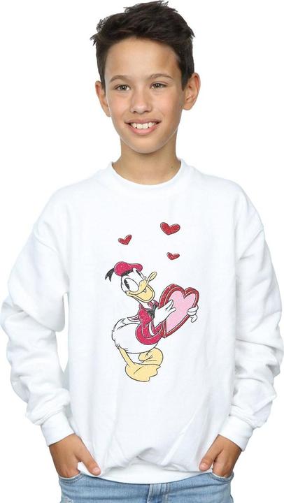 Actual product image Disney Boys Donald Duck Love Heart Sweatshirt (152, 158)