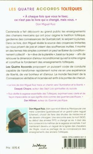 Nährwerte und Zutaten Les quatre accords toltèques : la voie de la liberté personnelle (Französisch, Ruiz Miguel, 2024)