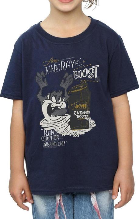 Actual product image Looney Tunes Girls Taz Energy Boost Cotton T-Shirt (152, 158)