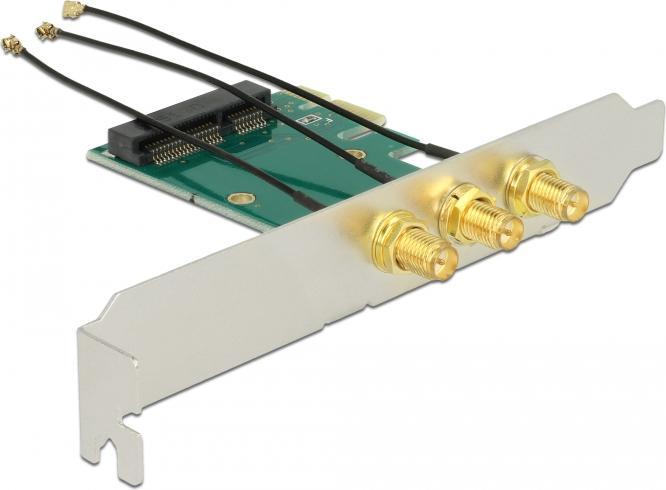 Produktbild Delock IPex zu RP-SMA Slotblech (PCIe)
