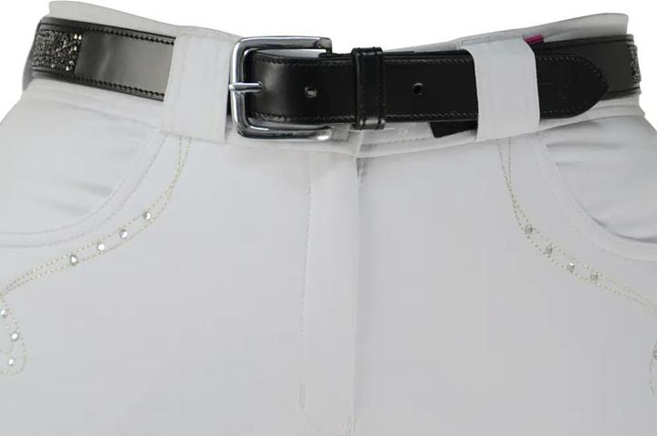 Actual product image Hy Equestrian Encrusted Rock Leather Belt (90)