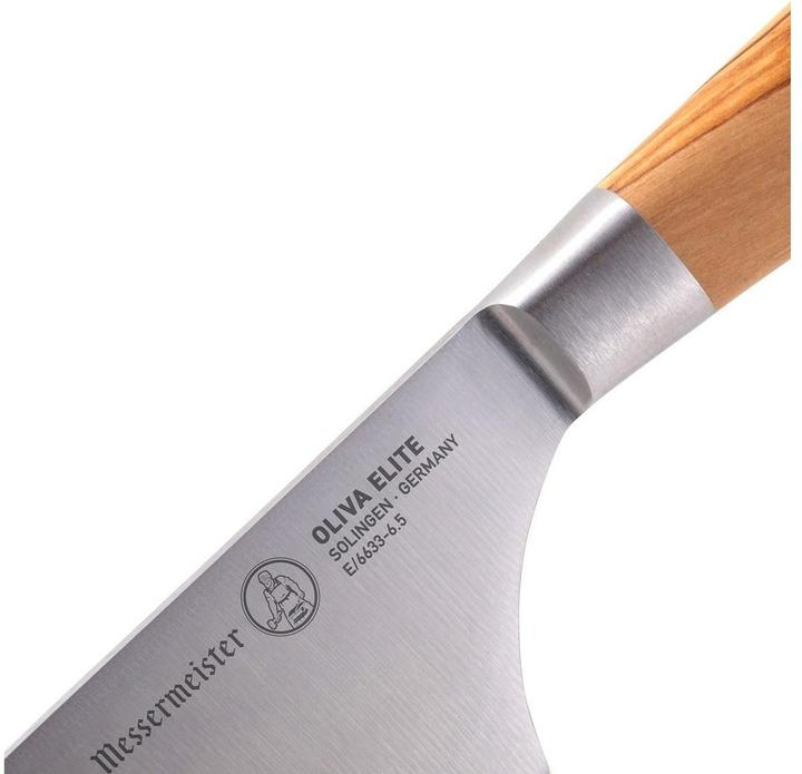 Actual product image Messermeister Paring knife Oliva Elite 16.5 cm, Nature/Silver (16.50 cm)