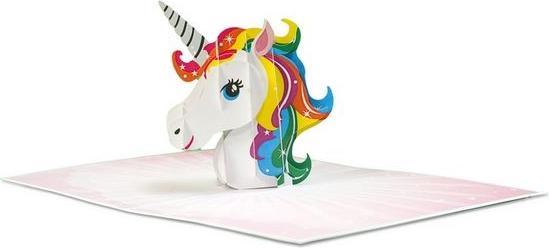 Immagine prodotto MU Classic Biglietto d'auguri 3D Pop-Up per il compleanno - Unicorno (1 pz.)