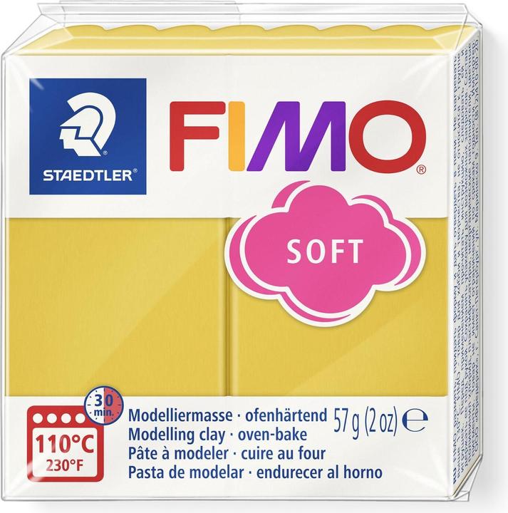 Actual product image Fimo SOFT modelling clay "Trend Colours", mango caramel, 57g