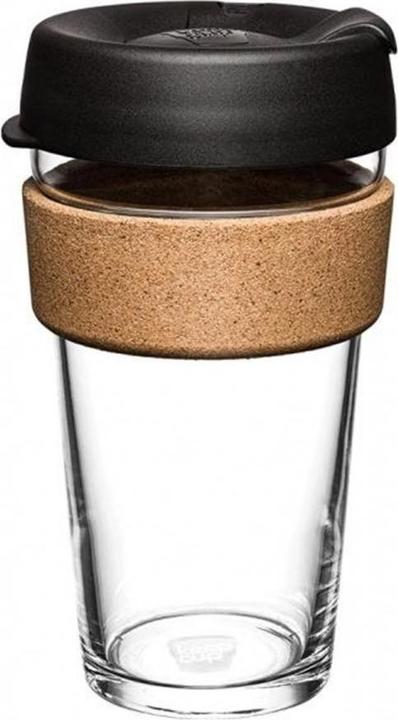 Immagine prodotto Keepcup Boccale termico L vetro/sughero, 454 ml, nero (0.45 l)
