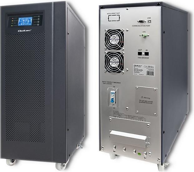 Immagine prodotto Qoltec Onda sinusoidale pura 53044 (10000 VA, 800 W, Doppio convertitore online UPS)