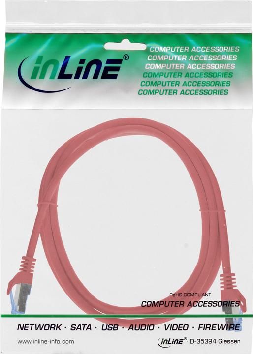 Produktbild InLine Patchkabel (S/FTP, CAT6a, 0.50 m)