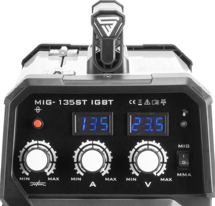 Produktbild Stahlwerk Schutzgas Schweissgerät MIG MAG 135 ST IGBT mit 135 Ampere mit E-Hand
