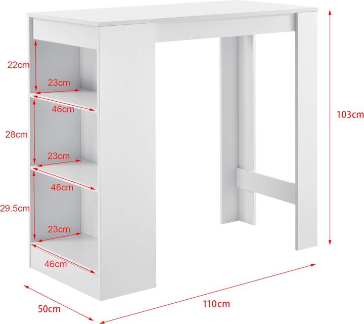 Actual product image En.Casa Kouvola (110 x 50 x 103 cm)
