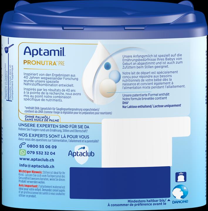 Image du produit Aptamil Pronutra Pre (400 g, dès la naissance)