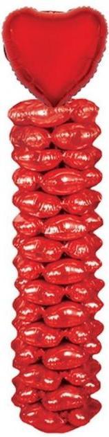 Immagine prodotto Espa Colonna di palloncini di 170 cm circa con 16 palloncini in foil Cuore d'amore