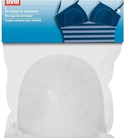 Immagine prodotto Prym Coppe del reggiseno per costumi da bagno, bianche taglia B, confezione da 2 pezzi.