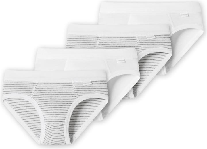 Immagine prodotto Schiesser Confezione da 4 slip sportivi da bambino in cotone organico a coste sottili (92, confezione da 4)
