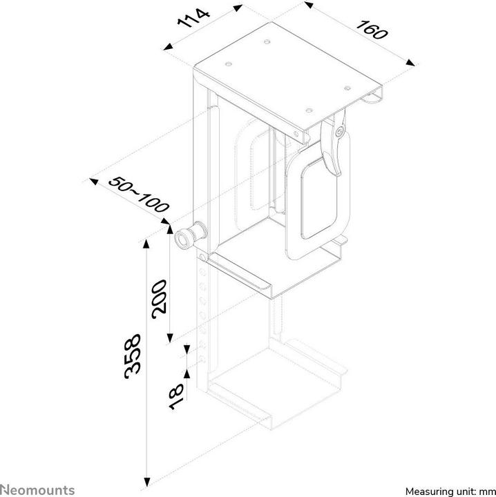 Produktbild Neomounts Cpu-D075black