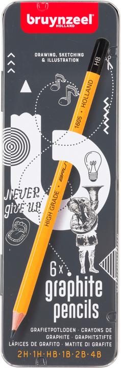Bruynzeel Pencil set of 6 (2H, 6 x)