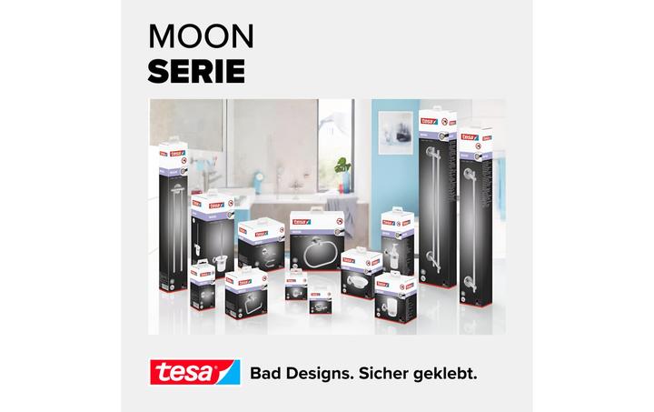 Immagine prodotto tesa Bicchiere per spazzolini MOON con soluzione adesiva senza foratura