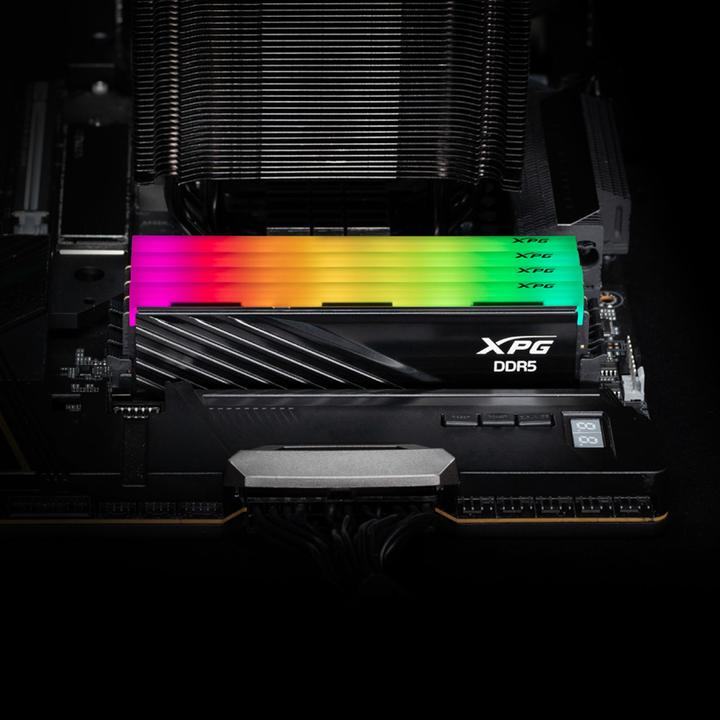 Actual product image Adata DIMM 32 GB DDR5-6000 (black, AX5U6000C3032G-SLABRBK, Lancer Blade RGB, INTEL XMP, AMD EXPO) (1 x 32GB, 6000 MHz, DDR5 RAM, DIMM)