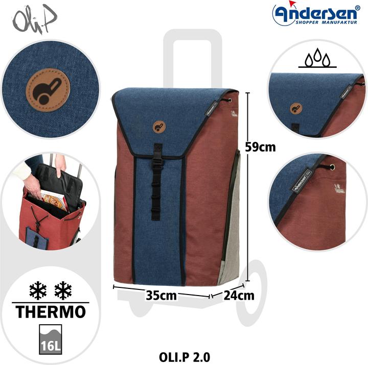 Produktbild Andersen Shopper Royal Oli P 2.0