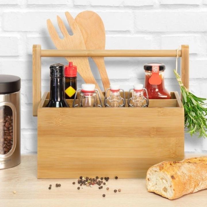 Actual product image Westmark Tapas & Friends table butler, 4 compartments, bamboo, sb