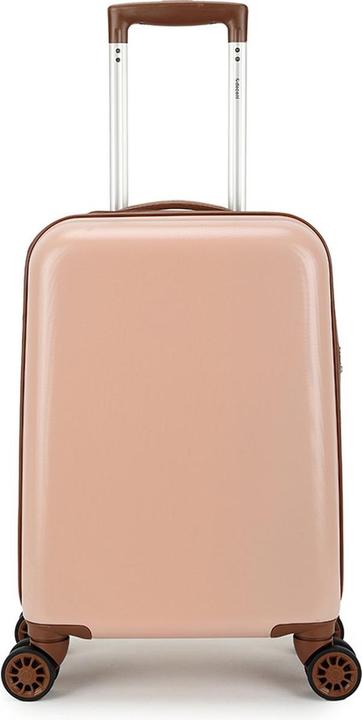 Immagine prodotto Valigia retrò a mano 55 cm Rosa (35 l, Bagaglio a mano (fino a 50 litri))