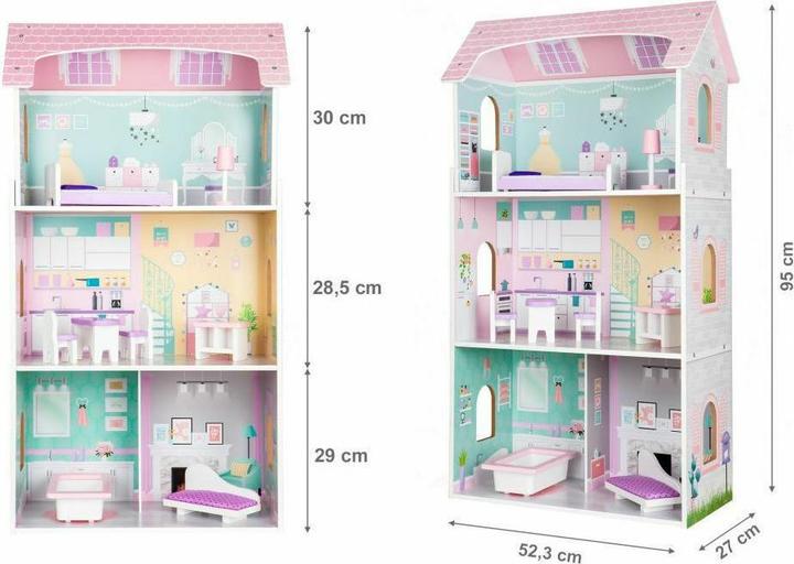 Immagine prodotto Moni Casa delle bambole di legno Anna 4121