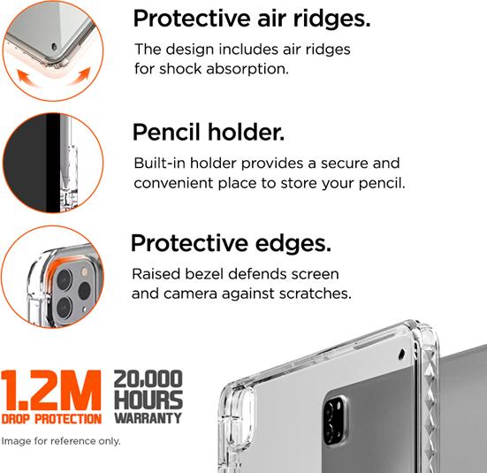 Produktbild Eiger Slim Drop Protection Case Peak 250m clear (iPad Pro 11 2024 (M4))