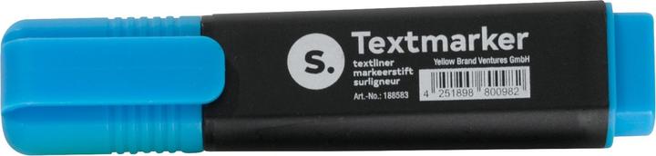 Produktbild Schäfer Shop Textmarker, mit Keilspitze, lichtbeständig, schnell trocknend, diverse Schreibfarben, wahlweise 1... (Blau, 1 x)