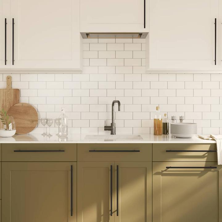 Actual product image VidaXL Furniture handles 5 pcs. black 320 mm stainless steel, colour