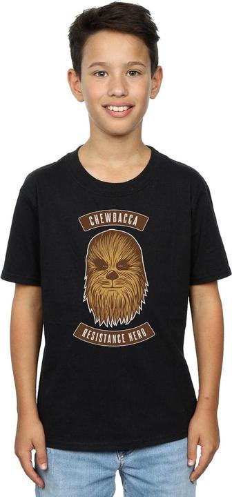 Actual product image Star Wars Boys The Rise Of Skywalker Chewbacca Resistance Hero T-Shirt (152, 158)