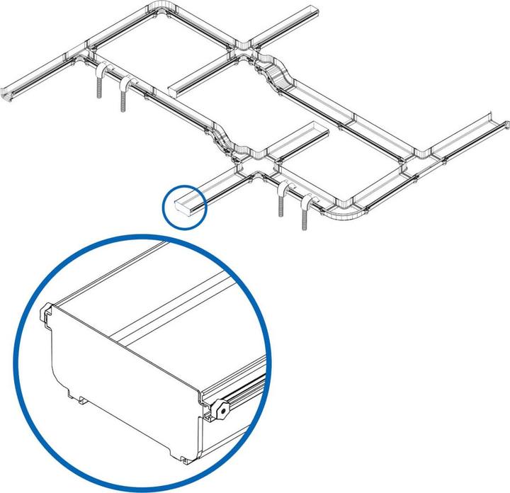 Image du produit Eaton Capuchon d'extrémité sans outil pour système de routage par fibre 240mm 10pouces