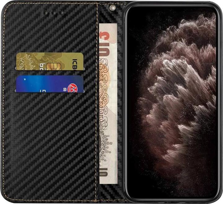 Immagine prodotto Cover-Discount Galaxy A55 - Custodia Flip Carbon Look nera (Samsung Galaxy A55)