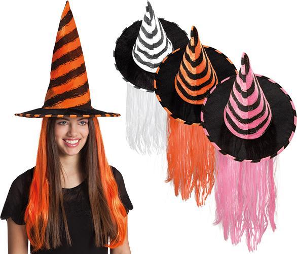 Produktbild Fasnacht Hexenhut Kinder m. Haaren (assortiert)