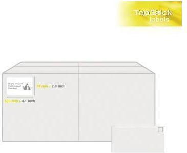 Actual product image TopStick Universal labels