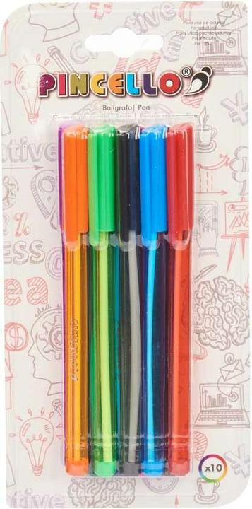 Image du produit Pincello Set de stylos à bille Multicolore (12 pièces) (Multicolore, 12 x)
