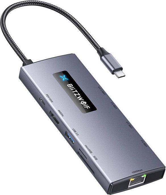 BlitzWolf Adapter 10w1 HUB BW-NEW TH8 (USB-C, 10 Ports)