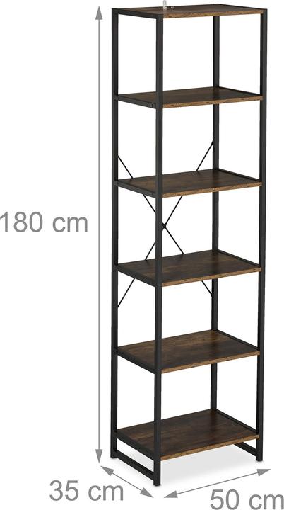 Actual product image Relaxdays Shelf unit (50 x 35 x 180 cm)