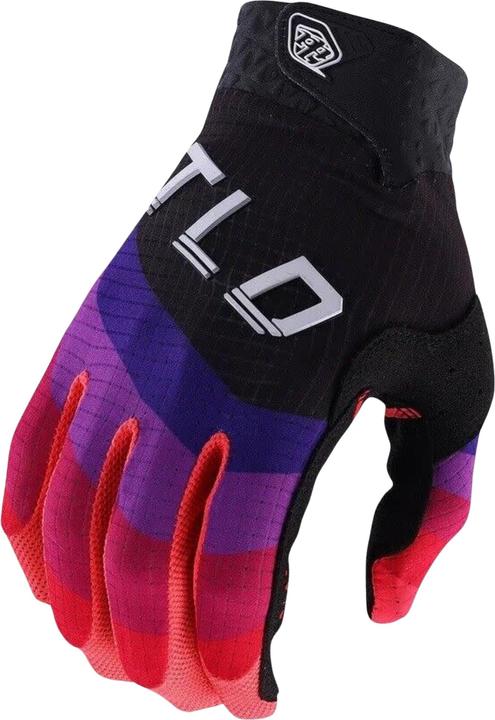 Troy Lee Designs Guanto ad aria compressa, Reverb, nero/rosso, gioventù L (L)