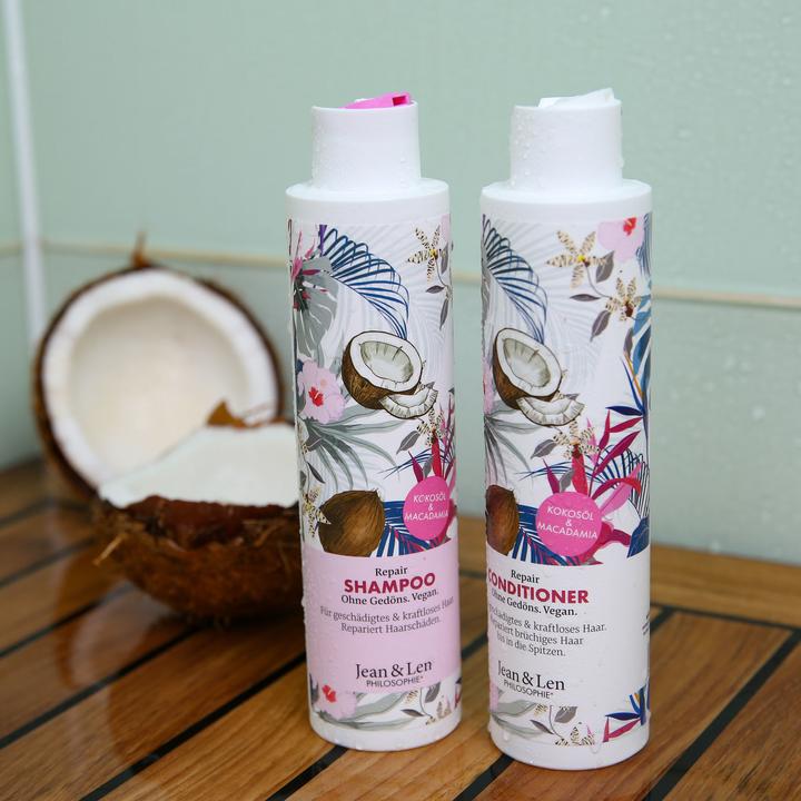 Produktbild Jean & Len Repair Conditioner Kokosöl und Macadamia (300 ml)