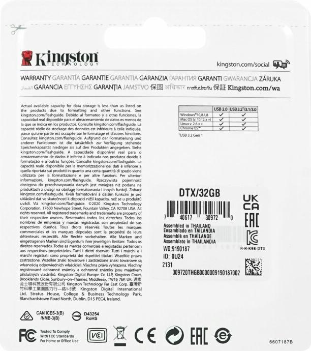 Produktbild Kingston DataTraveler Exodia (32 GB, USB-A, USB 3.2)