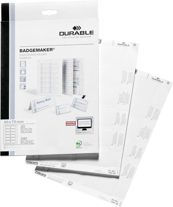 Produktbild Durable BADGEMAKER Einsteckschilderbögen