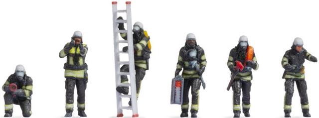 Actual product image Noch N Fire brigade finished model