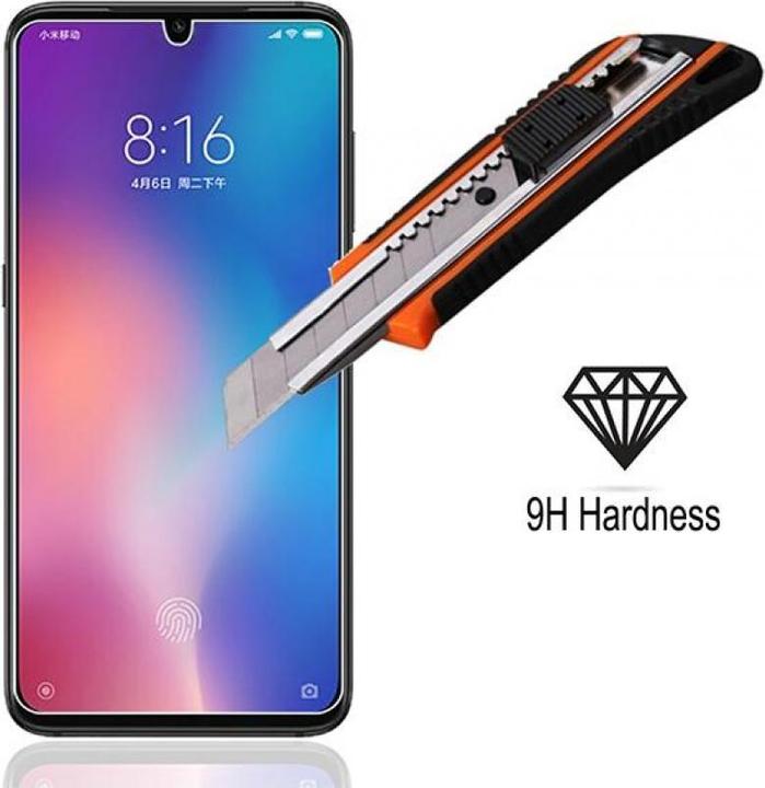 Actual product image Screenguard Xiaomi Mi 9 SE bulletproof glass protective film Case Friendly Design (1 Piece, Mi 9 SE)