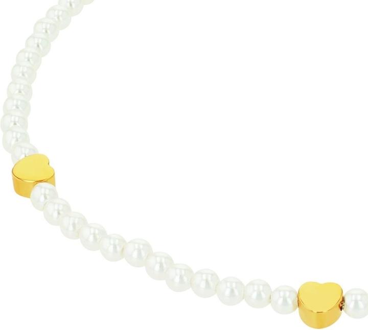 Immagine prodotto Amor Sommerschmuck für Damen, Edelstahl, Glasperle | Herz (Acciaio inossidabile, 25 cm)