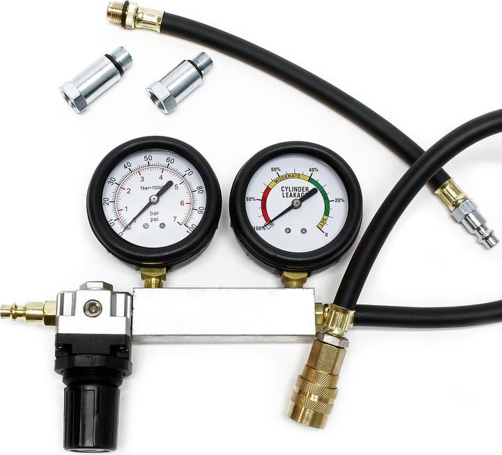 Immagine prodotto Wiltec Set di tester per la pressione di compressione per la diagnosi di perdite nei cilindri dei motori a