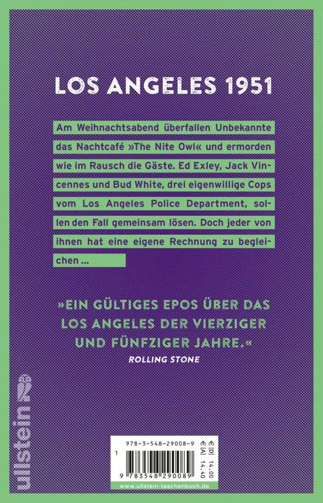 Produktbild L.A. Confidential (Deutsch, Ellroy, 2018)