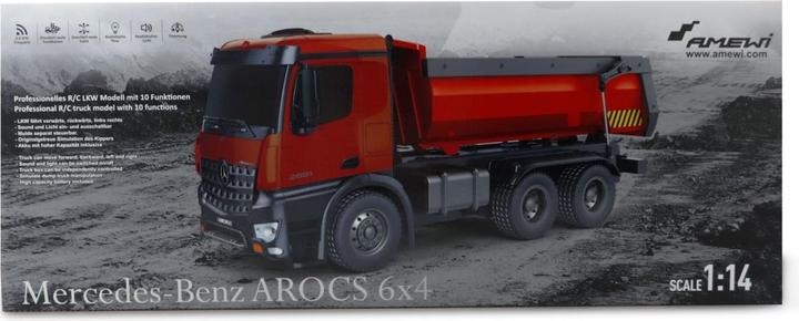 Image du produit Amewi Camion Mercedes-Benz Arocs à benne basculante 1:14 (RTR Prêt à fonctionner)